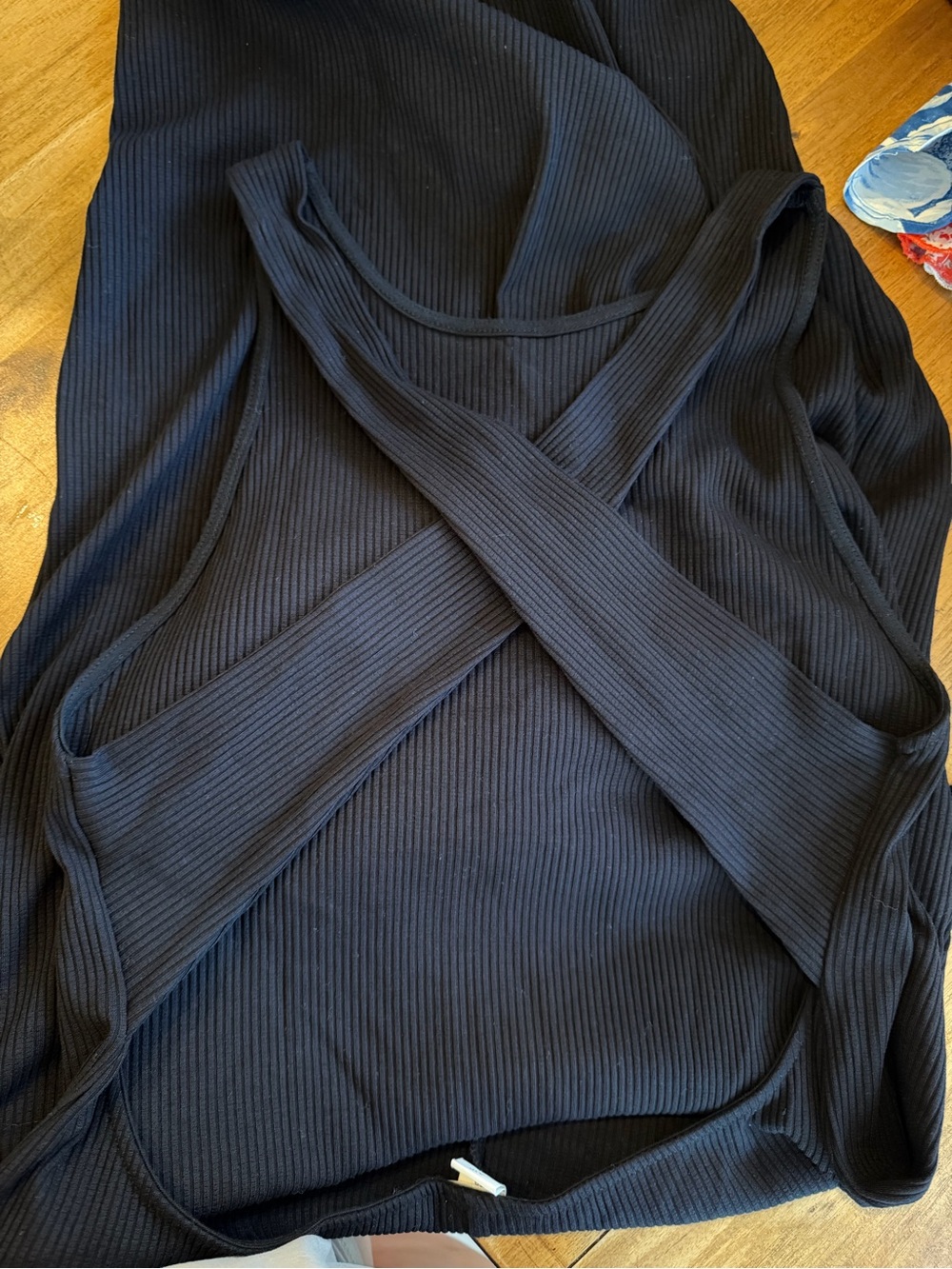 H&M Black Ribbed Tank Maxi Dress - Picture 2 of 3